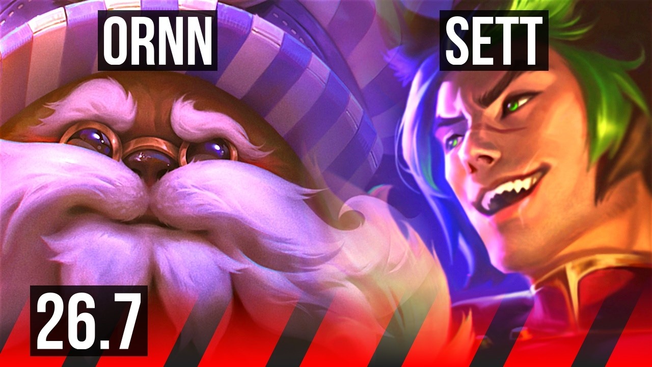 ORNN vs SETT (TOP) | Good KDA: 8/1/12 | KR Master | 26.7