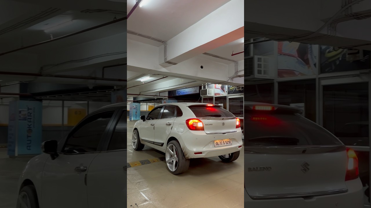 Baleno Modified🛞20inch🔥 #music #lyrics #20inch #carmodification #car #delhi #monster #viralshorts