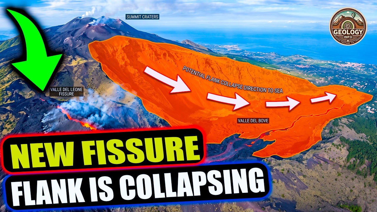 NEW FISSURE! .It&rsquo;s Sliding! Mount Etna&rsquo;s Flank is Collapsing