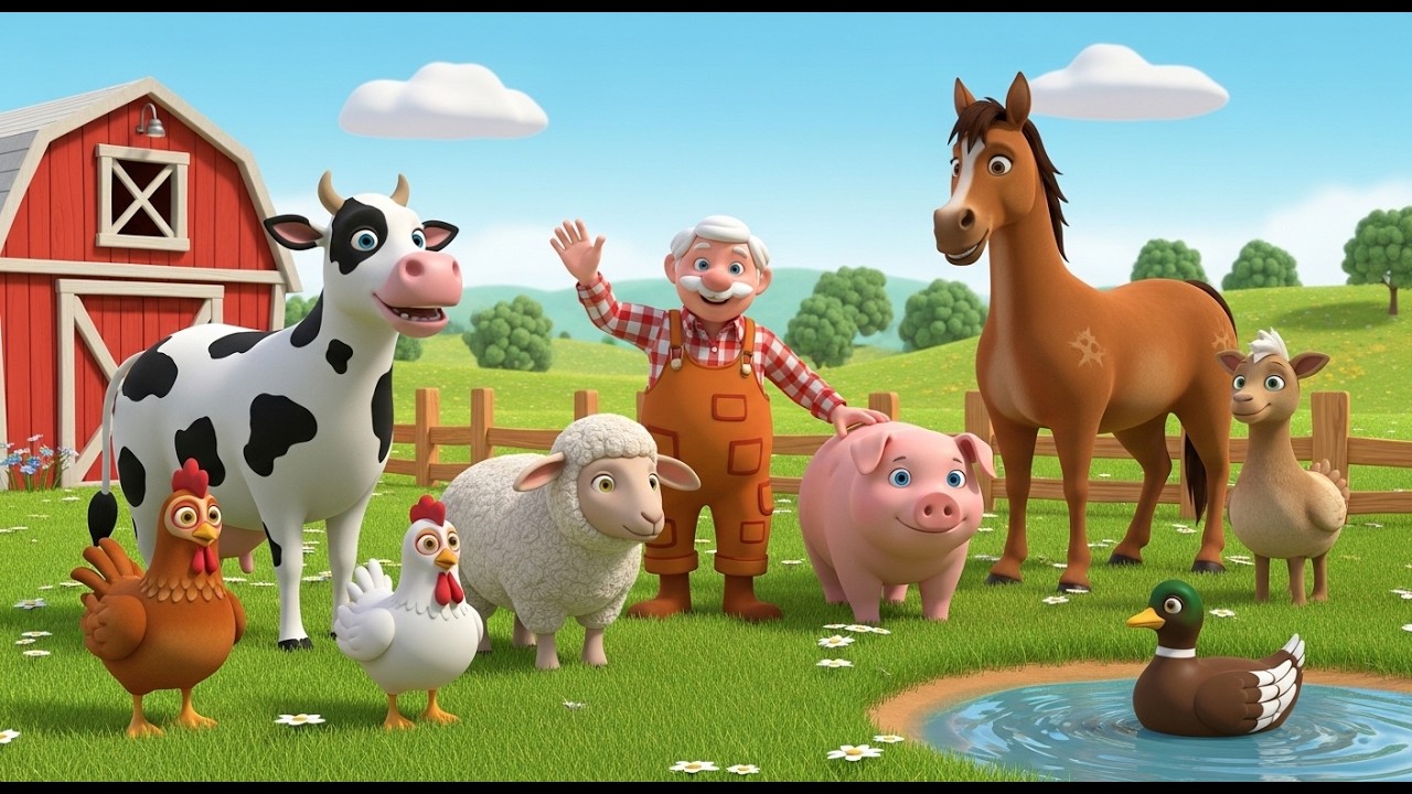 Old MacDonald Had a Farm | Classic Nursery Rhyme for Kids | Toddler Sing Along