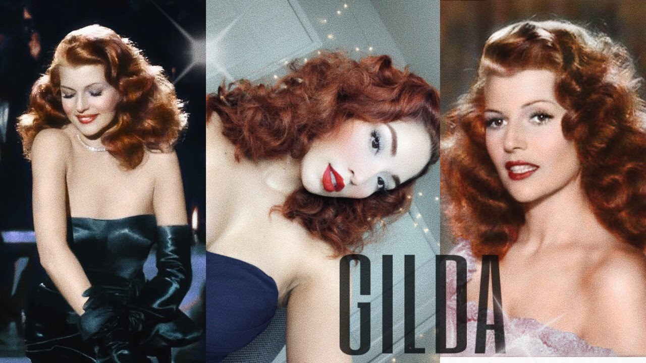 Rita Hayworth 'Gilda' Inspired 1940s Hair Tutorial