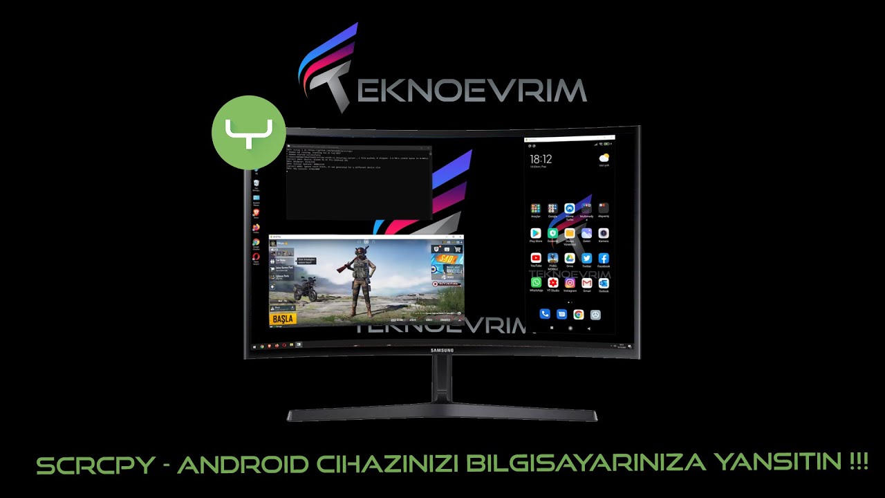 SCRCPY - Android Telefonu Bilgisayara Yansıtma !!! PUBG Mobile yayıncıları DİKKAT !!!