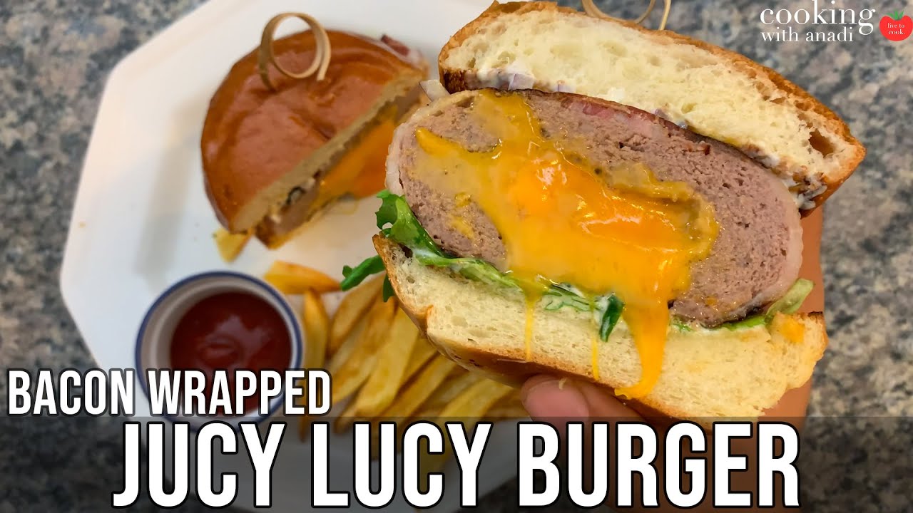 Juicy Lucy Cheese Stuffed Burger | Cheese Stuffed Burger Patty