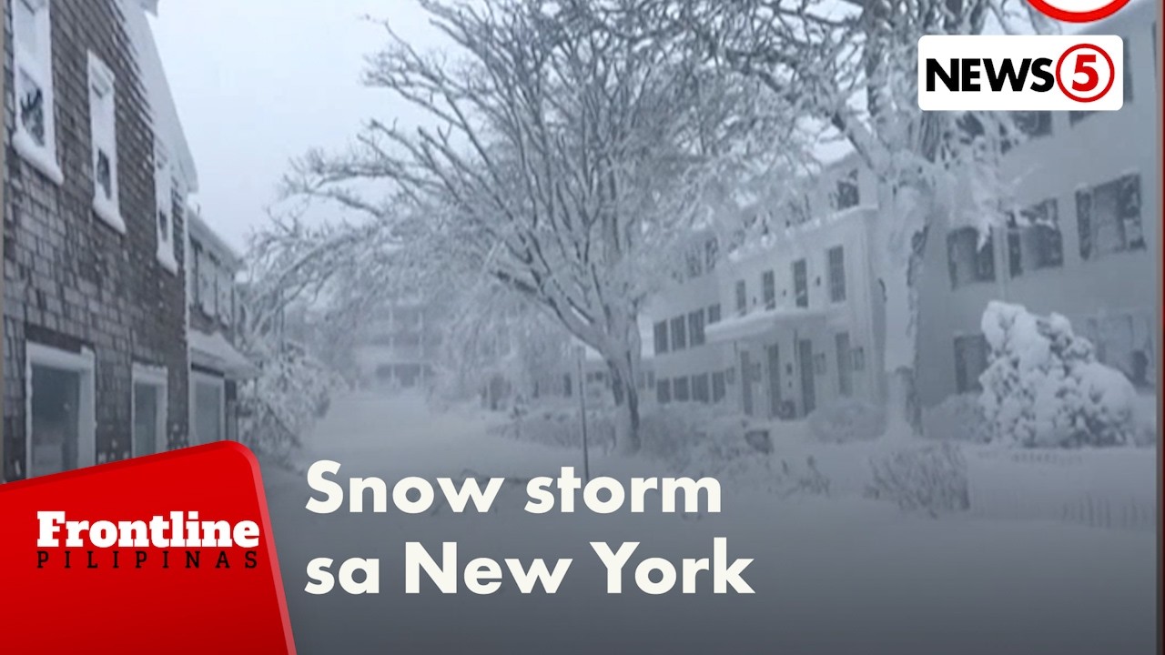 Matinding snowstorm, bumalot sa New York City