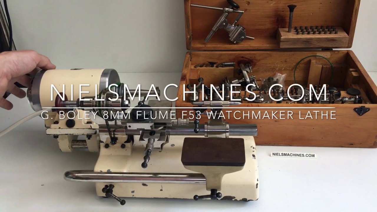 G. Boley 8mm Watchmaker's Lathe with Flume 53 Base