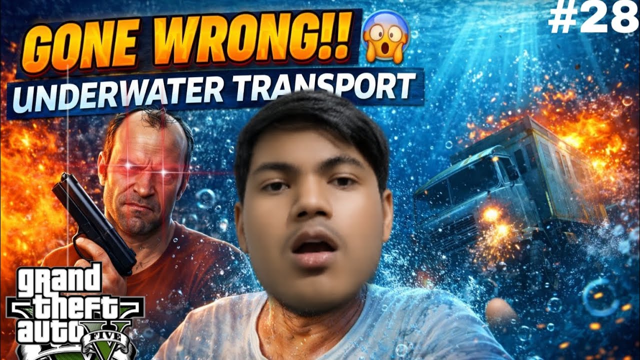 Trevor's Underwater Transport GONE WRONG!  🌊🔥|| GTA V MISSION 28 ||#viral video #deepakgamer160 