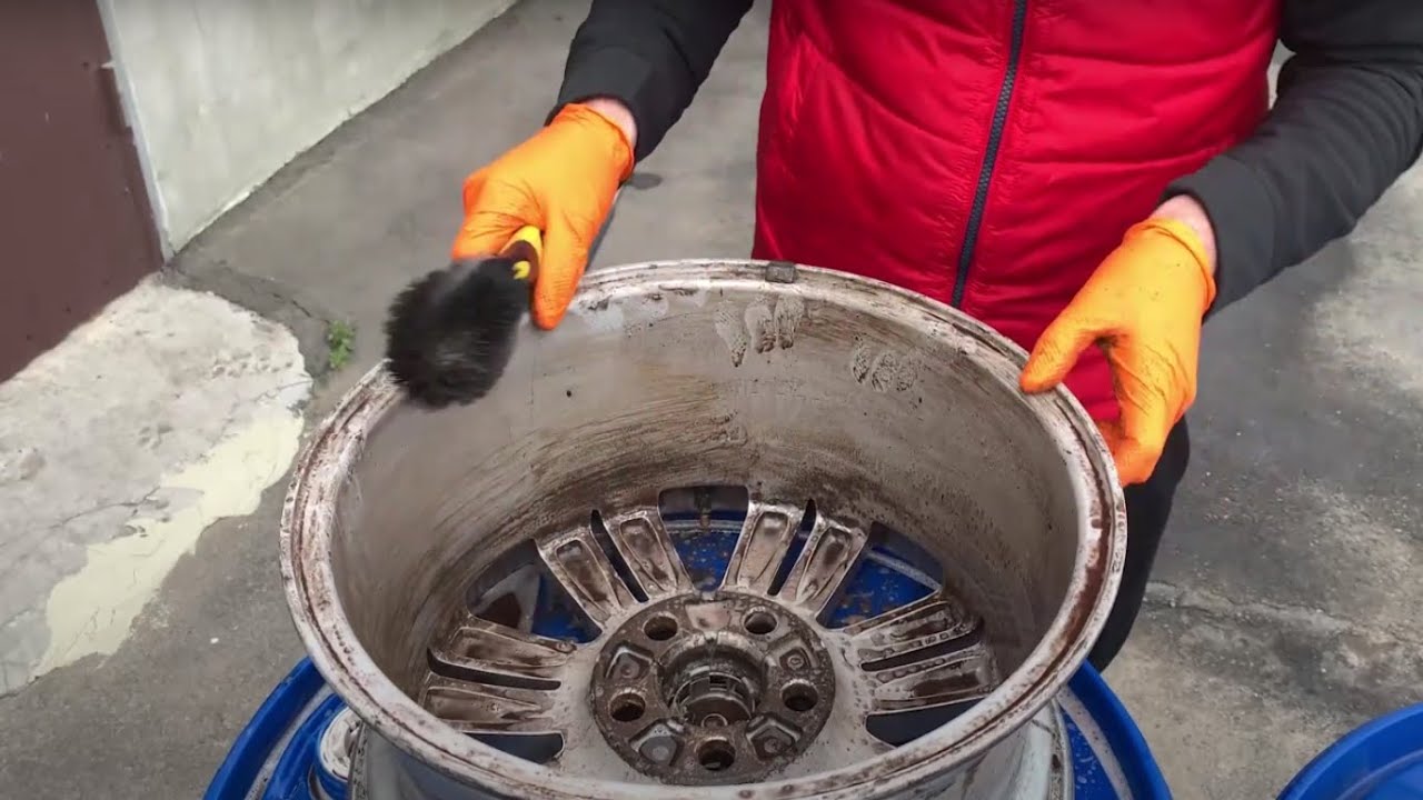 Відбілюємо автомобільні диски. Чи поїсть хром?? #atomprofessional #пінаукраїна