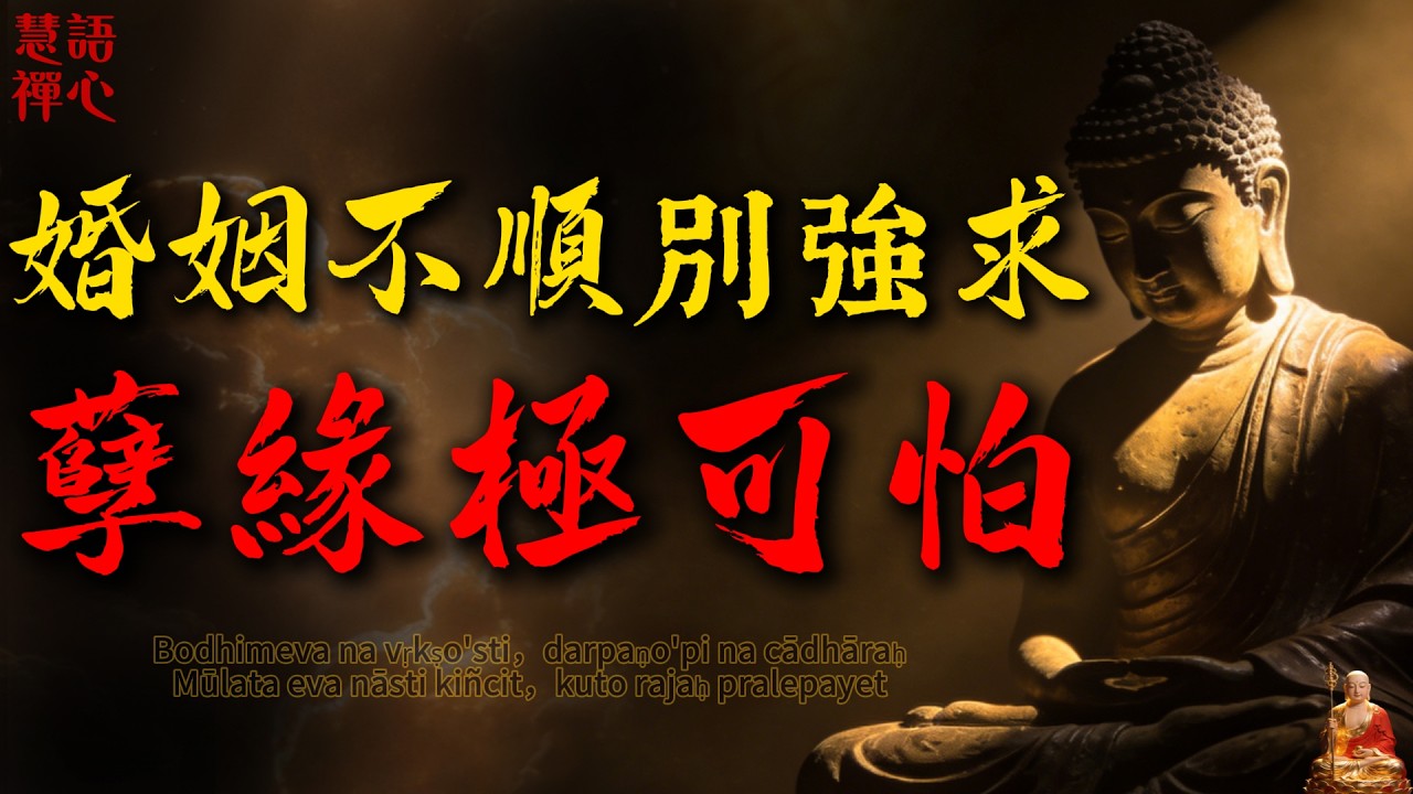 婚姻不幸半生內耗？你以為是夫妻，其實是“冤親債主”！佛陀揭開“夫妻孽緣”的驚人真相，看透瞬間大解脫！#佛學智慧 #夫妻緣分 #婚姻內耗  #因果報應 #冤親債主 #中年危機 #心靈成長 #人生哲理
