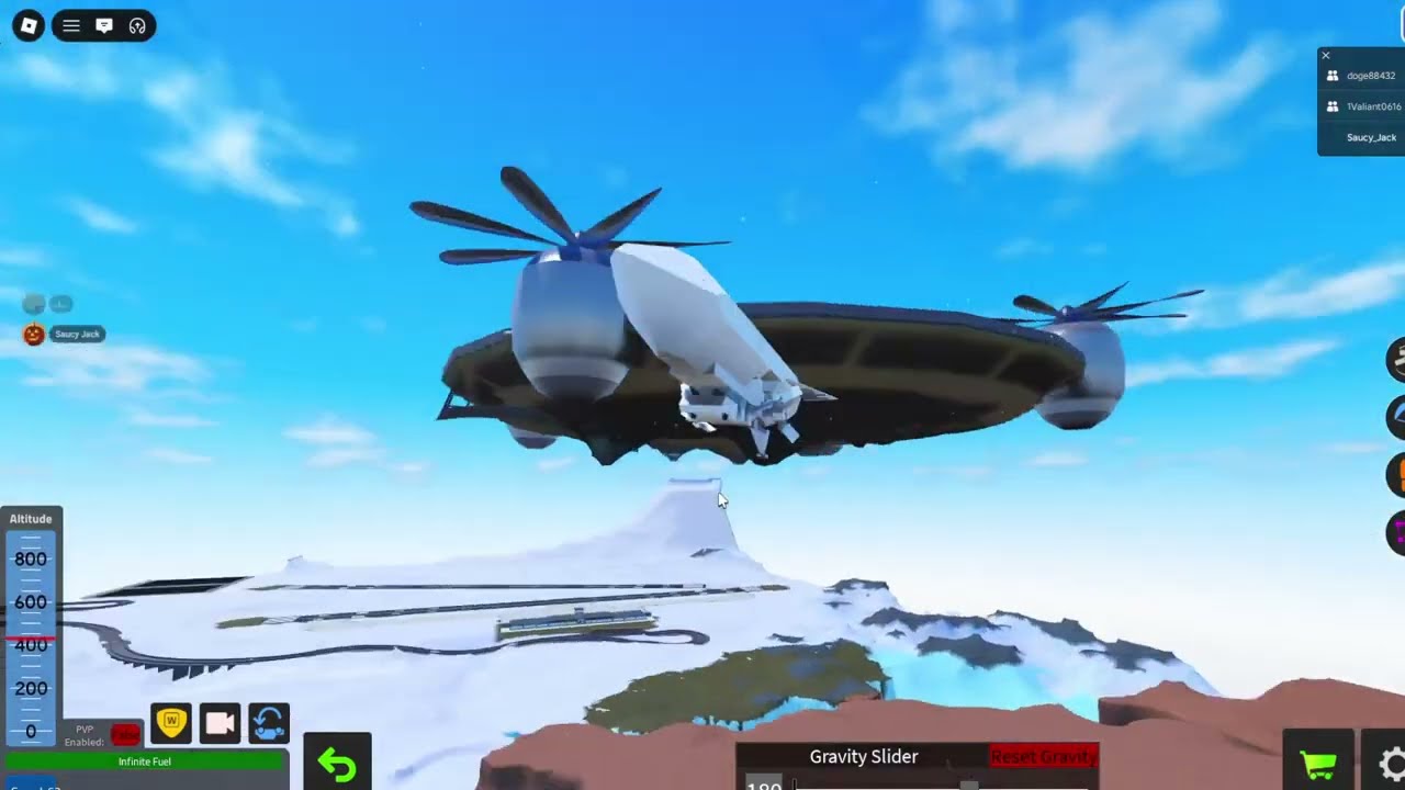 Winter Night Video pt 16 Roblox Plane Crazy