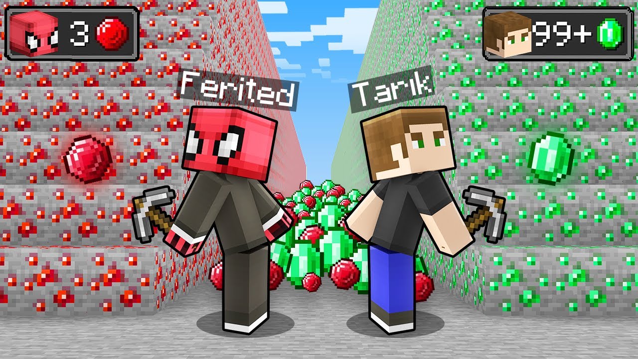 FERİTED vs TARIK MADENCİLİK YARIŞMASI (Minecraft)