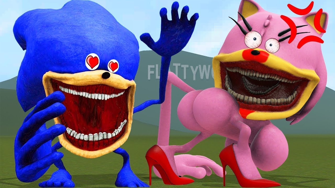 What Really Happens When SONIC TAPES TURN INTO A TROLL on AMY XXL in Garry’s Mod!!!