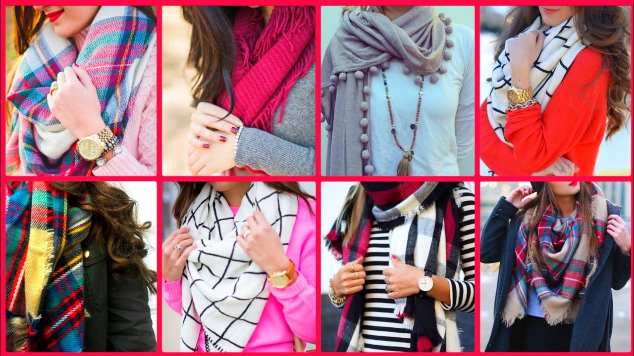 Winter Outfit ideas 2019/2020 Winter Scarf Collection/Winter Cape Shawl Designs/Winter Muffler Style