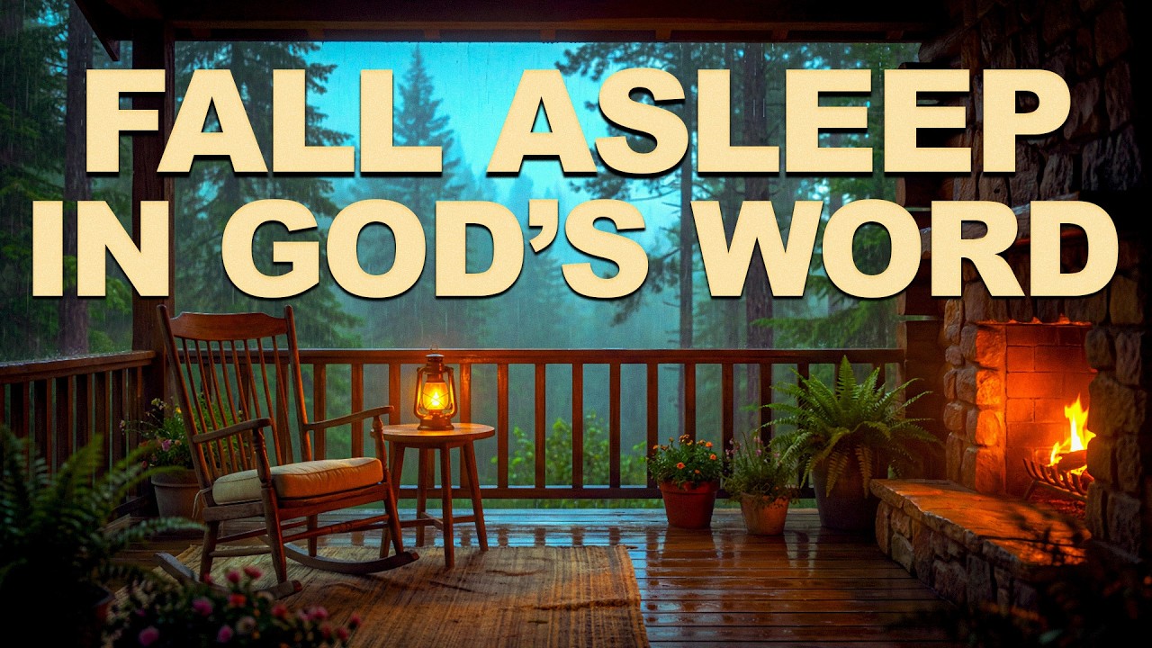 Healing Scriptures & Rain Sounds To Help You Relax & Fall Asleep (No Ads)