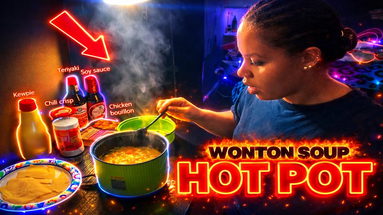 HOT POT *WONTON SOUP* | I LOST 20 LBS (40 DAYS & 40 NIGHTS) | 🥟🍲🥢