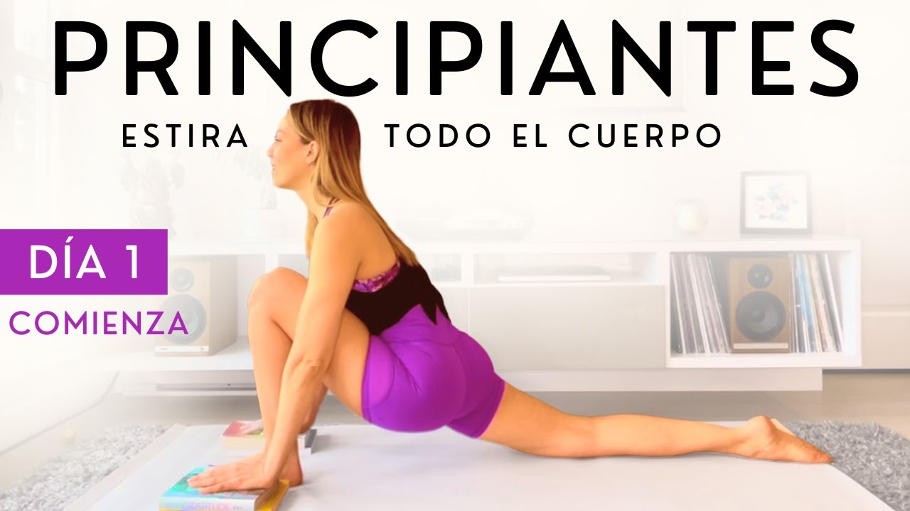 Clase de Yoga para Principiantes 10 Minutos | 5 Posturas de Yoga para Estirar Todo el Cuerpo - Día 1