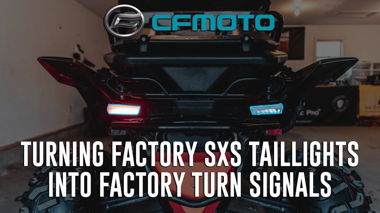 Turning Factory SXS Taillights into Turn Signals | CFMoto Z950 Sport