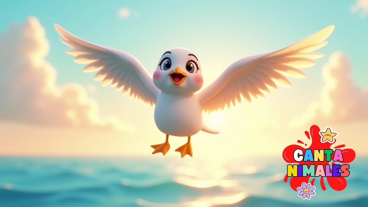 🌟 Música infantil: Gaby la gaviota y su vuelo mágico 🕊️🌊