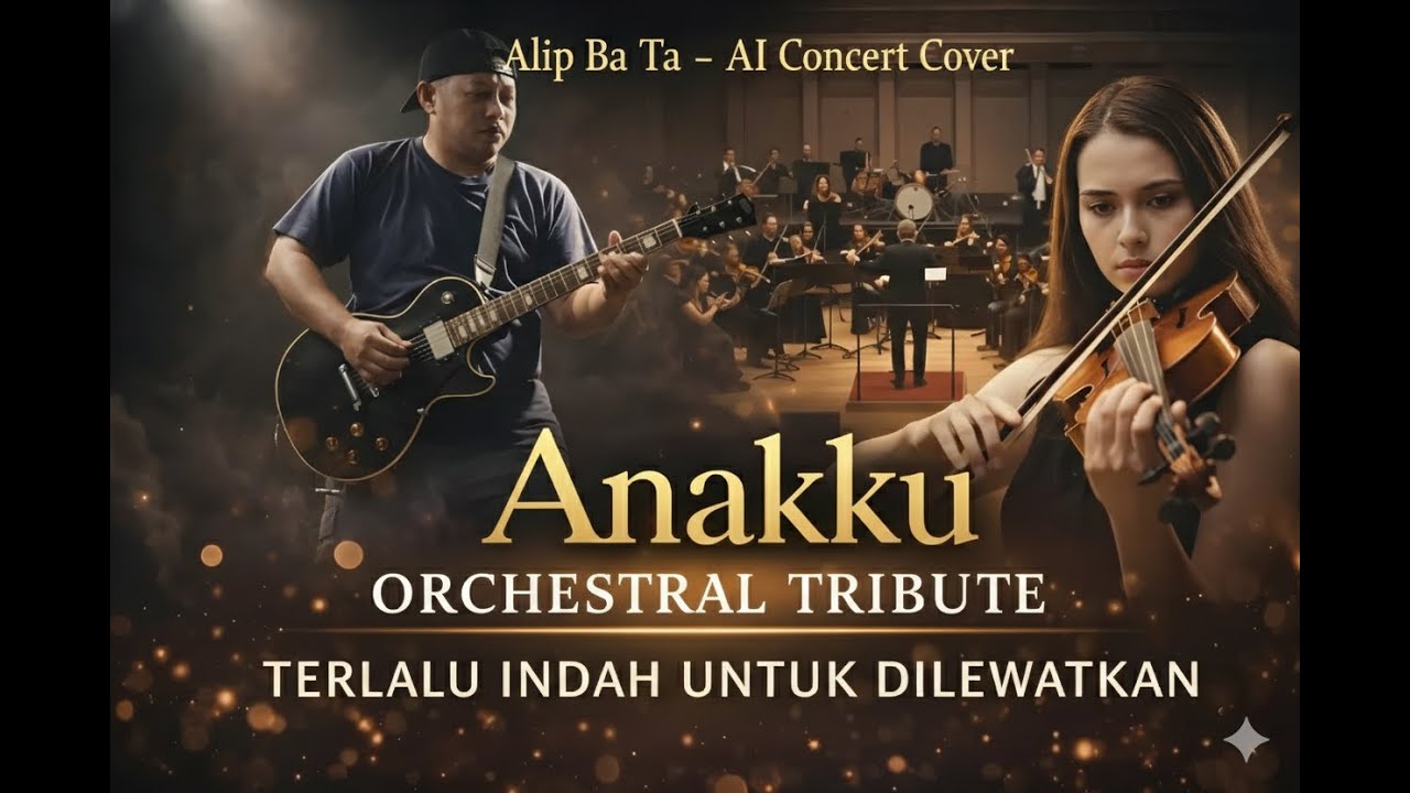 Bikin Merinding, Anakku | Beautiful Orchestral Instrumental Tribute, Alip Ba Ta AI Symphonic Cover