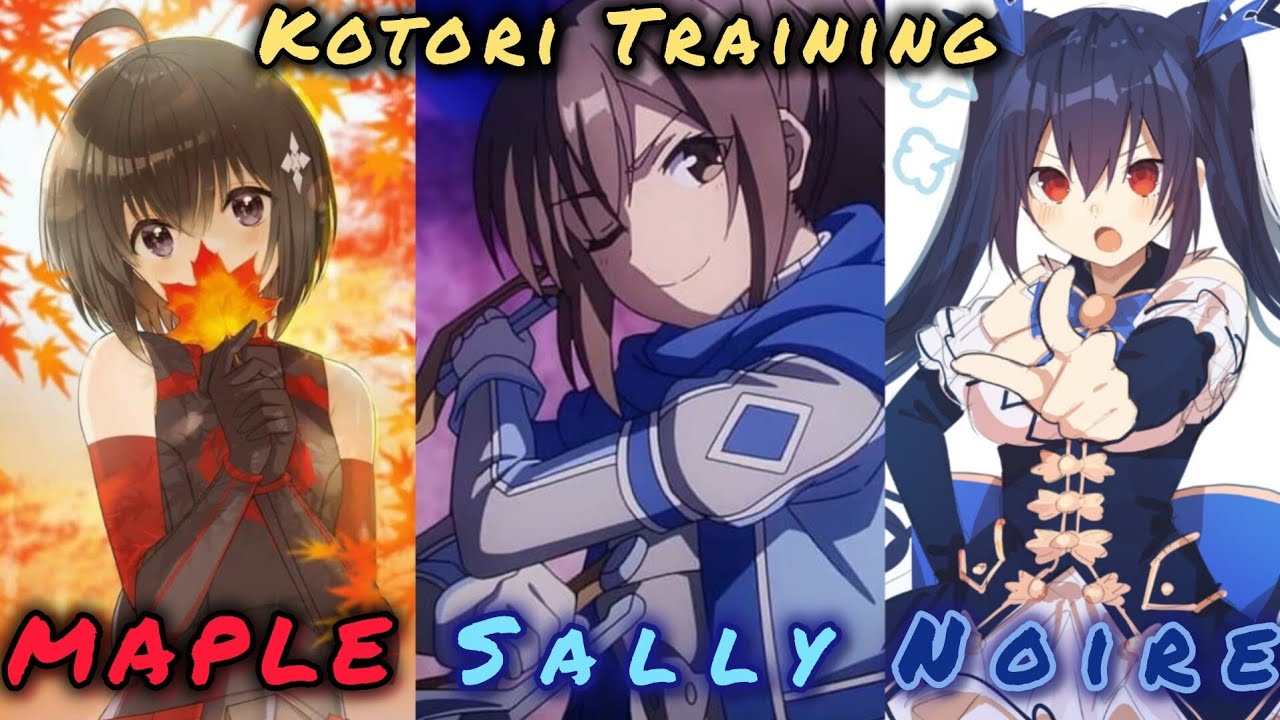 Maple, Sally And Noire Vs Kotori Training | Date A Live Spirit Pledge CN