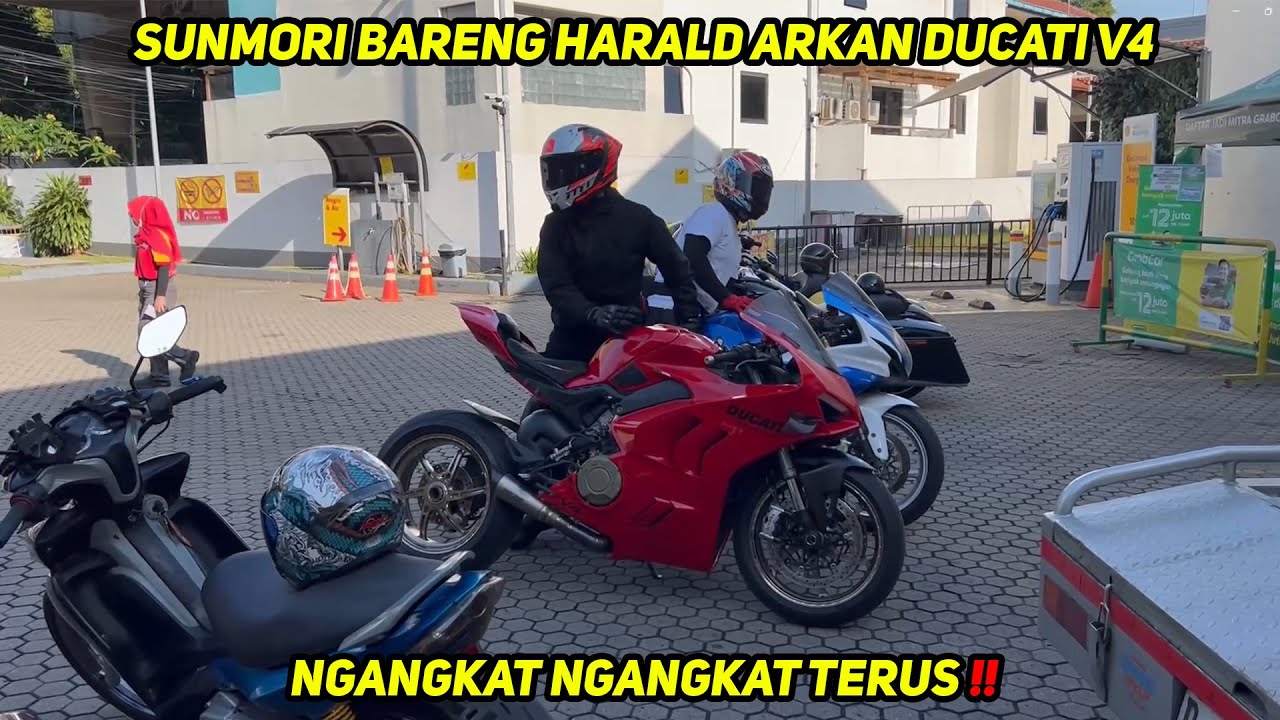 SUNMORI BARENG HARALD ARKAN, PAKE DUCATI V4‼️