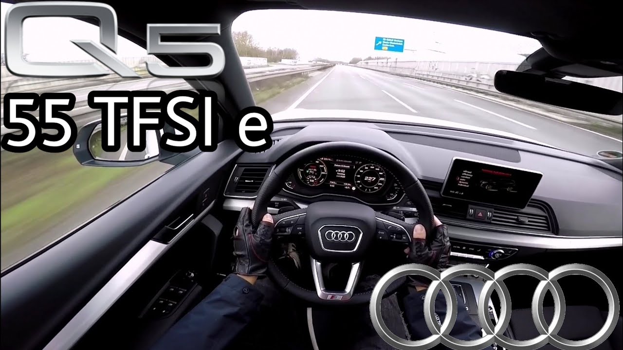 2020 Audi Q5 55 TFSI e (367 PS) POV Testdrive AUTOBAHN Beschleunigung & Speed