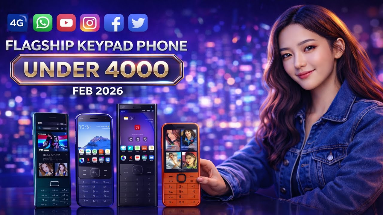 Top 5 Best Keypad Phone Under 4000⚡⚡ February 2026📱☠️👹