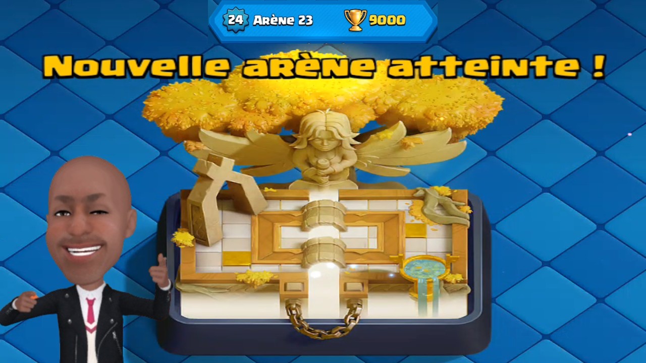 j'arrive dans l'aréne 23 en Montant en trophées sur Clash Royale Gameplay