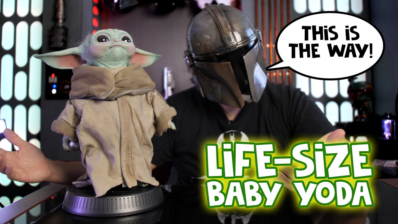LIFE-SIZE BABY YODA Unboxing by Sideshow! THE CHILD - The Mandalorian!