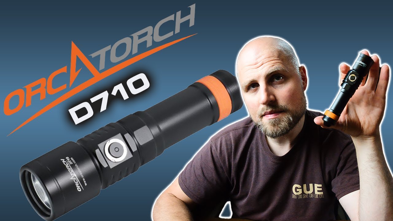 Обзор подводного фонаря Orca Torch D710 — один из лучших подводных фонарей?