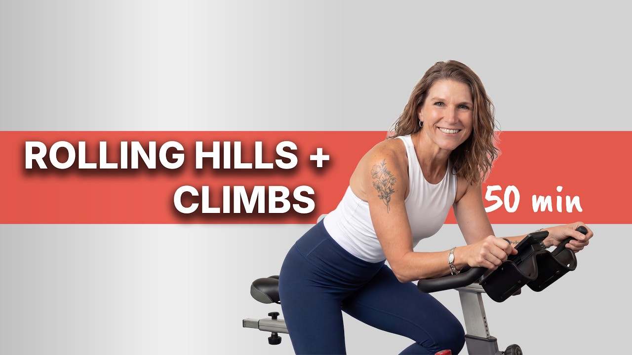 ROLLING HILLS + CLIMBS 50 min Indoor Cycling Workout