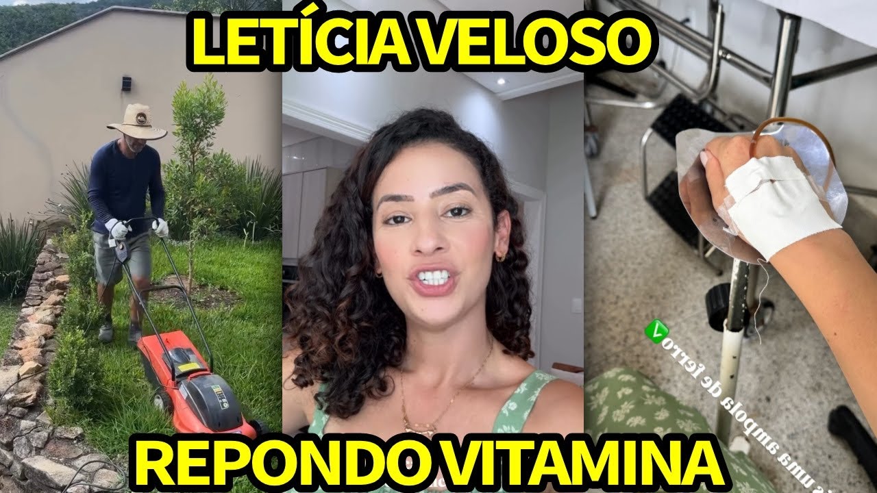 LETÍCIA VELOSO MOSTRA COMO ESTÁ FICANDO A LIMPEZA NO QUINTAL+ REPONDO VITAMINA 