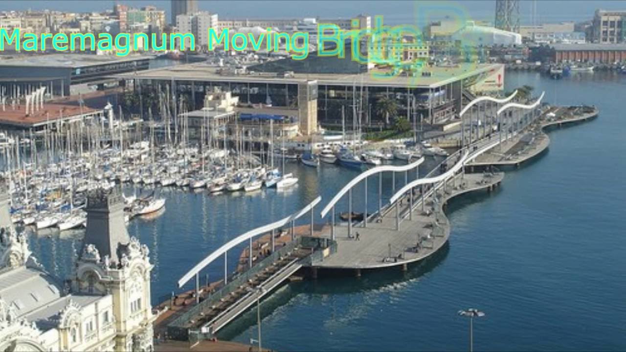 Maremagnum Moveable Bridge, Barcelona, Spain.  ( Puente Movil Maremagnum )