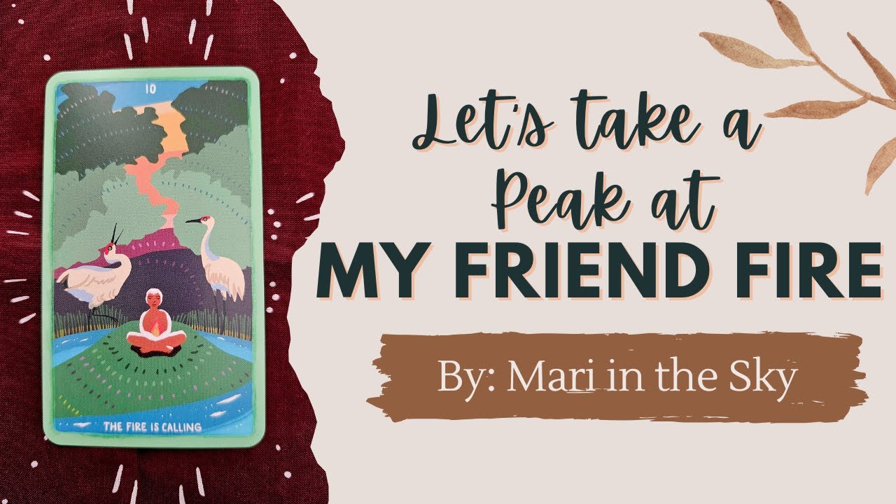 Taking a Peak at My Friend Fire by Mari in the Sky