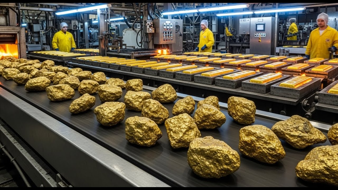 Inside the Gold Refinery – How Dirty Ore Turns Into Billion-Dollar Gold Bars (Industry Secrets)