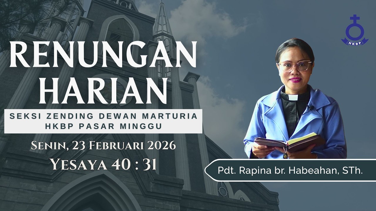 Renungan Harian Senin, 23 Februari 2026