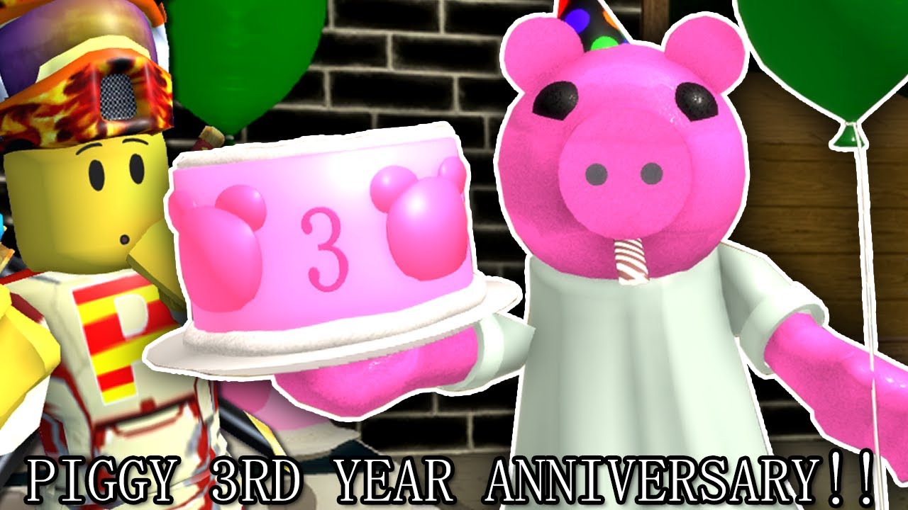 ROBLOX PIGGY 3RD YEAR ANNIVERSARY 100 PLAYERS!!