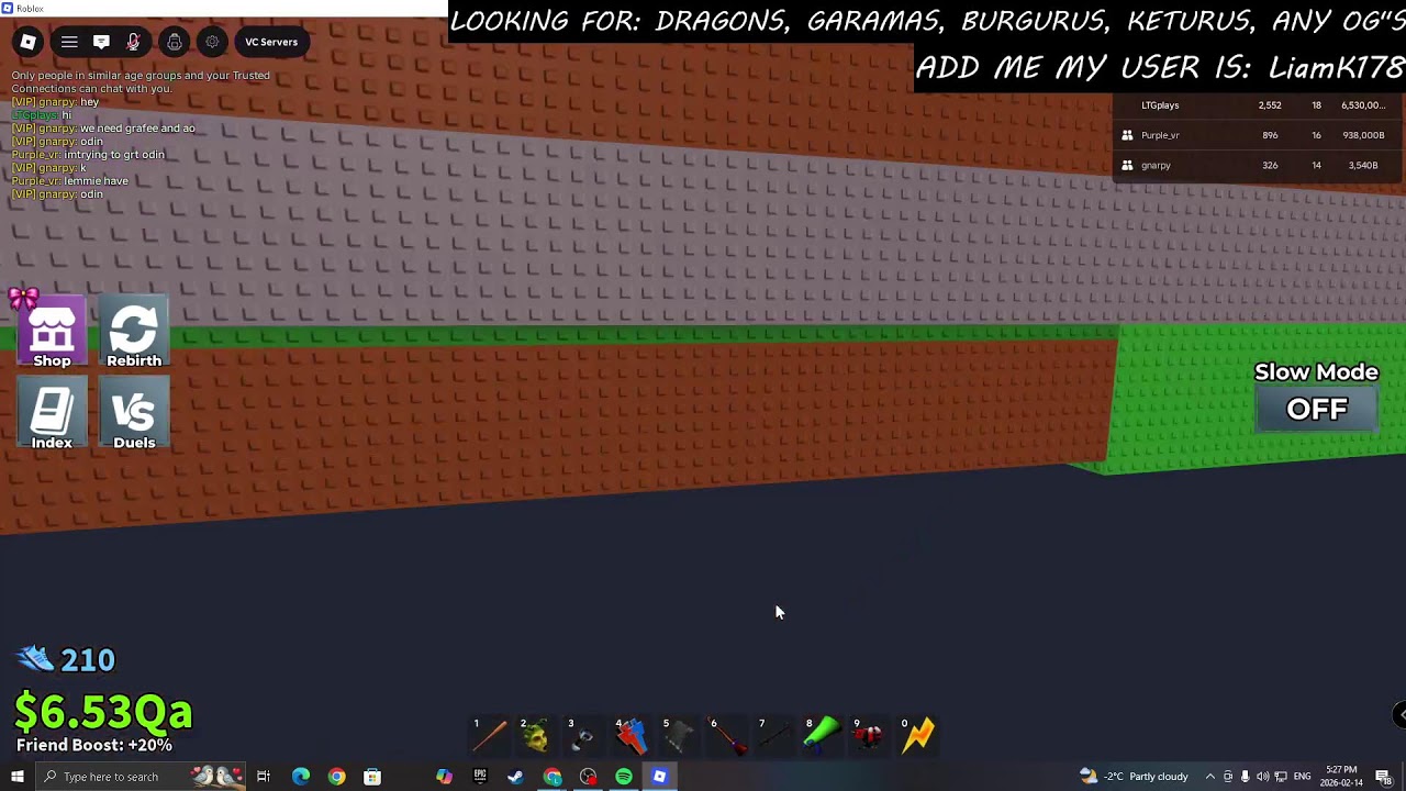 PVP and trading in sab