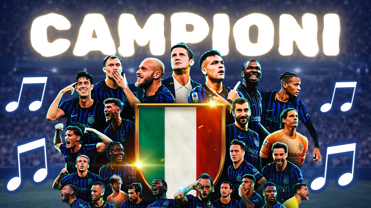 INTER CAMPIONI D'ITALIA 🇮🇹🏆 (CANZONE) | CALCIO IN MUSICA 🎵
