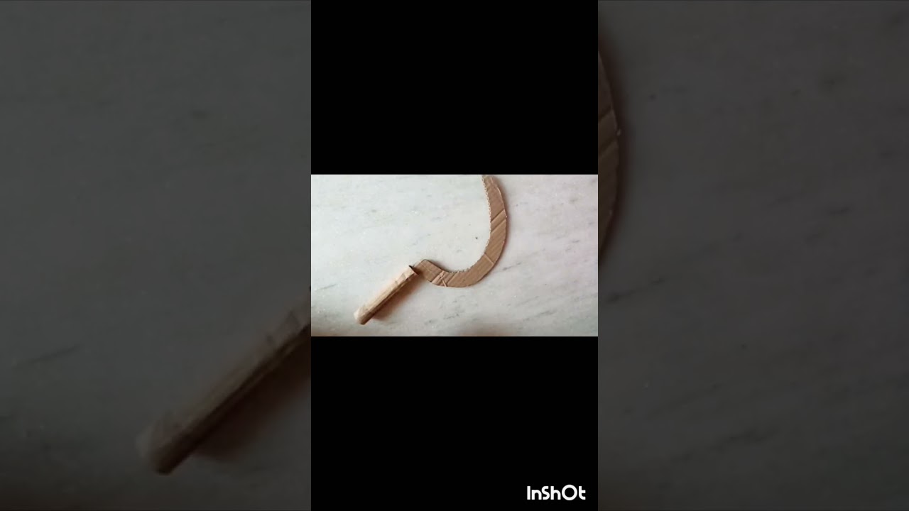 how to make sickle with cardboard 