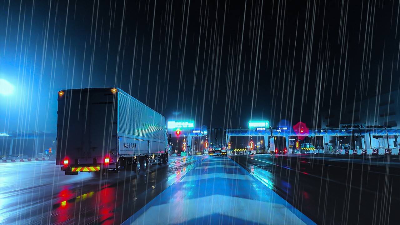 ☔️Rainy Midnight Drive Into Tokyo💤Drift into Sleep😴