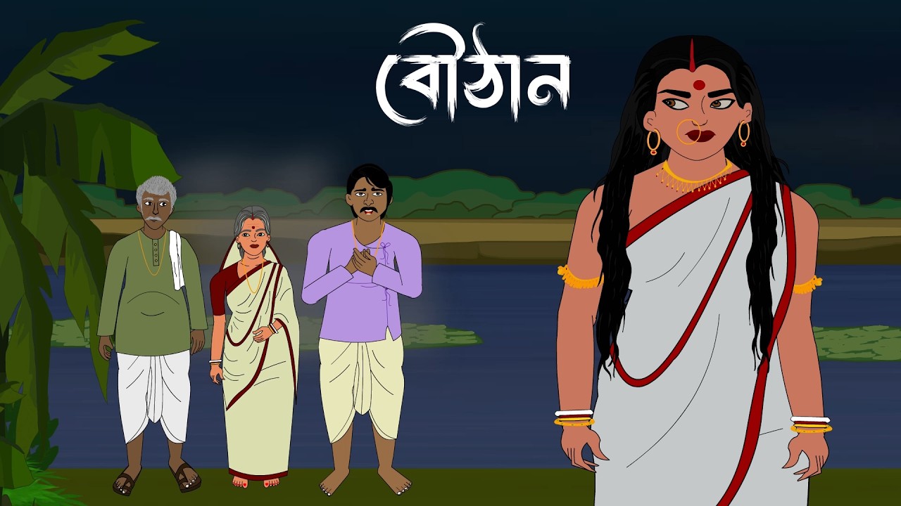 বৌঠান | Bouthan | Bhuter Golpo | Bengali Horror Cartoon | SanjBati Animation