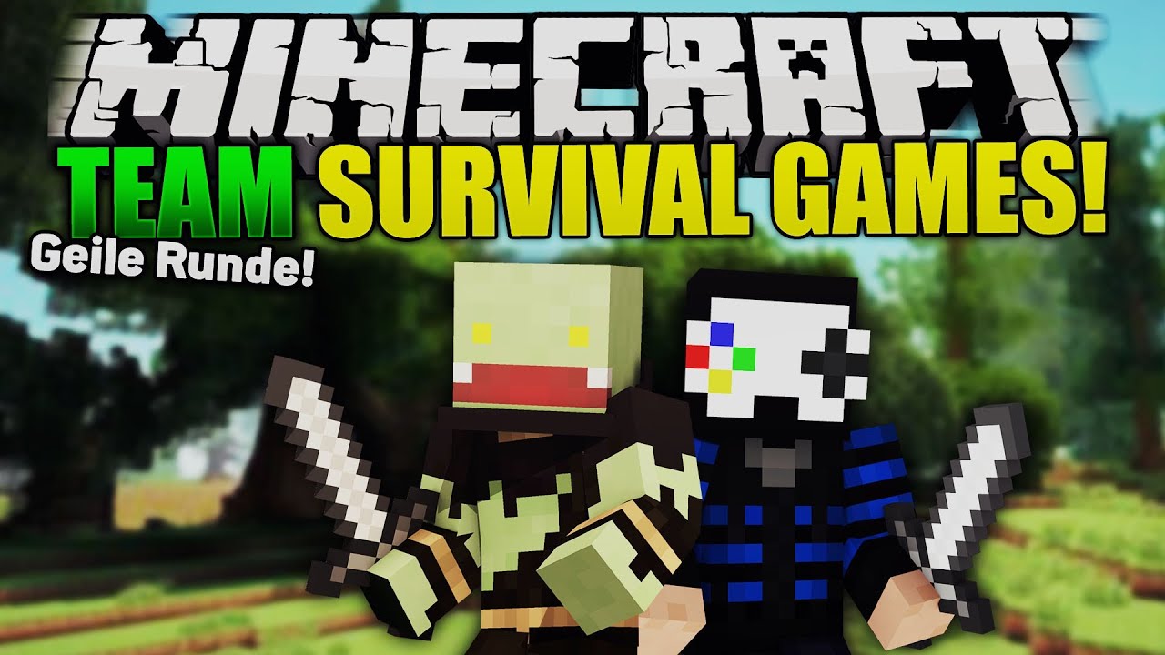 GEILE RUNDE mit GermanLetsPlay! - Minecraft TEAM SURVIVAL GAMES | ungespielt