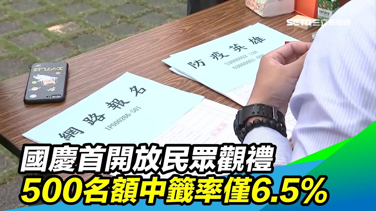 國慶首開放民眾觀禮　500名額中籤率僅6.5％｜三立新聞台