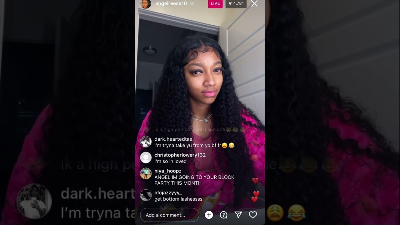Fans believe Angel Reese zooted on Instagram live. She says it’s eyelash malfunction on both eyes😂