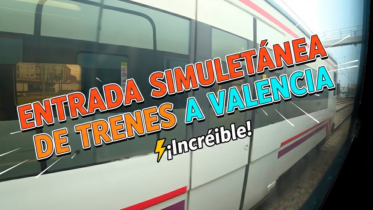 Carrera de Trenes Alvia 120 y la 447 entrando en Valencia Nord 🚄💨