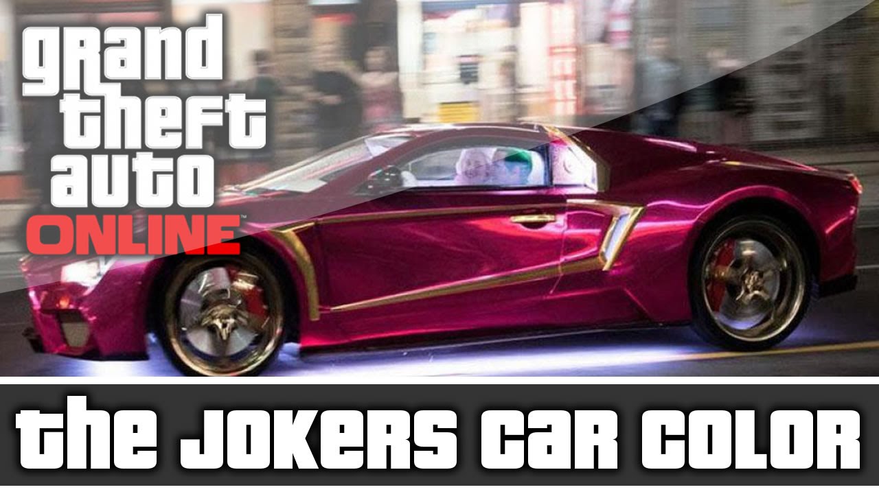 GTA 5 Online - Suicide Squad The Jokers Car Color Tutorial