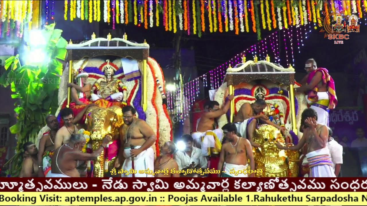 శ్రీకాళహస్తీశ్వర స్వామి వారి మహాశివరాత్రి బ్రహ్మోత్సవములు - నేడు స్వామి అమ్మవార్ల కల్యాణోత్సవము 2026