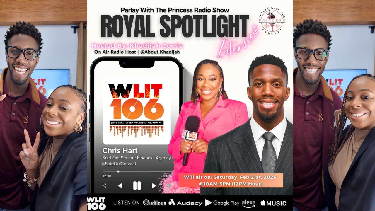 LIT106 Radio Interview | Parlay w/ The Princess +CHRIS HART + SOS Financial Agency | KHADIJAH CORRIE