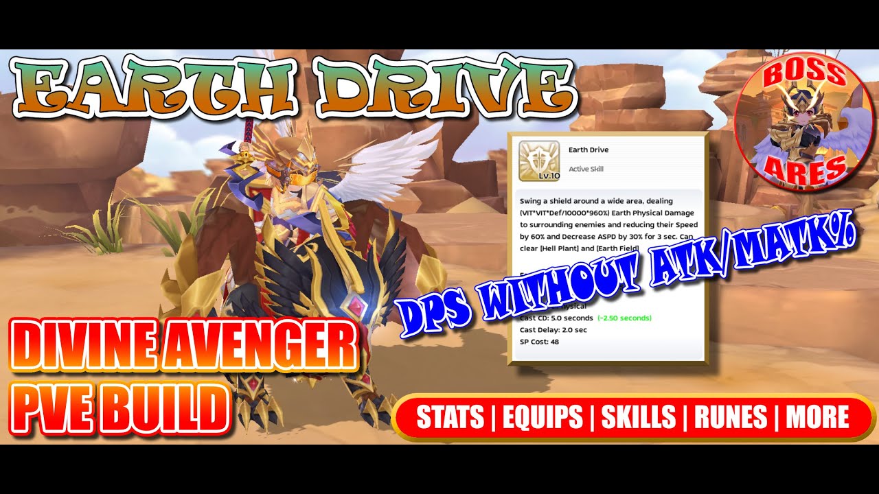 Ragnarok M Eternal Love | Divine Avenger Earth Drive PVE Build Guide