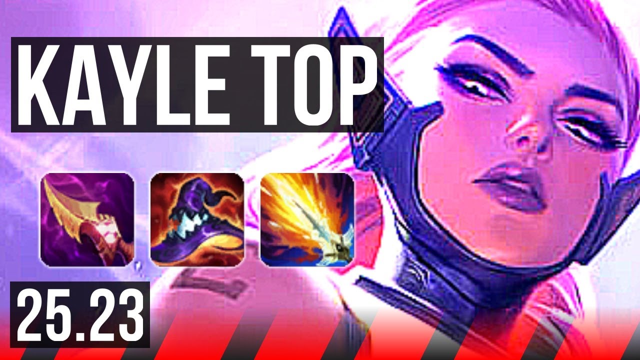 KAYLE vs ZAAHEN (TOP) | 49k DMG, 1200+ games, Legendary | KR Master | 25.23